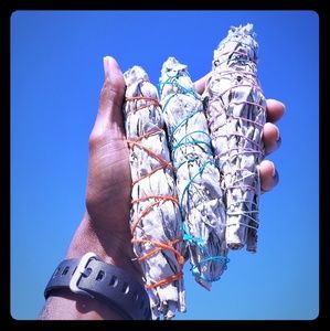 x3 Medium Sized *White Sage* Wands